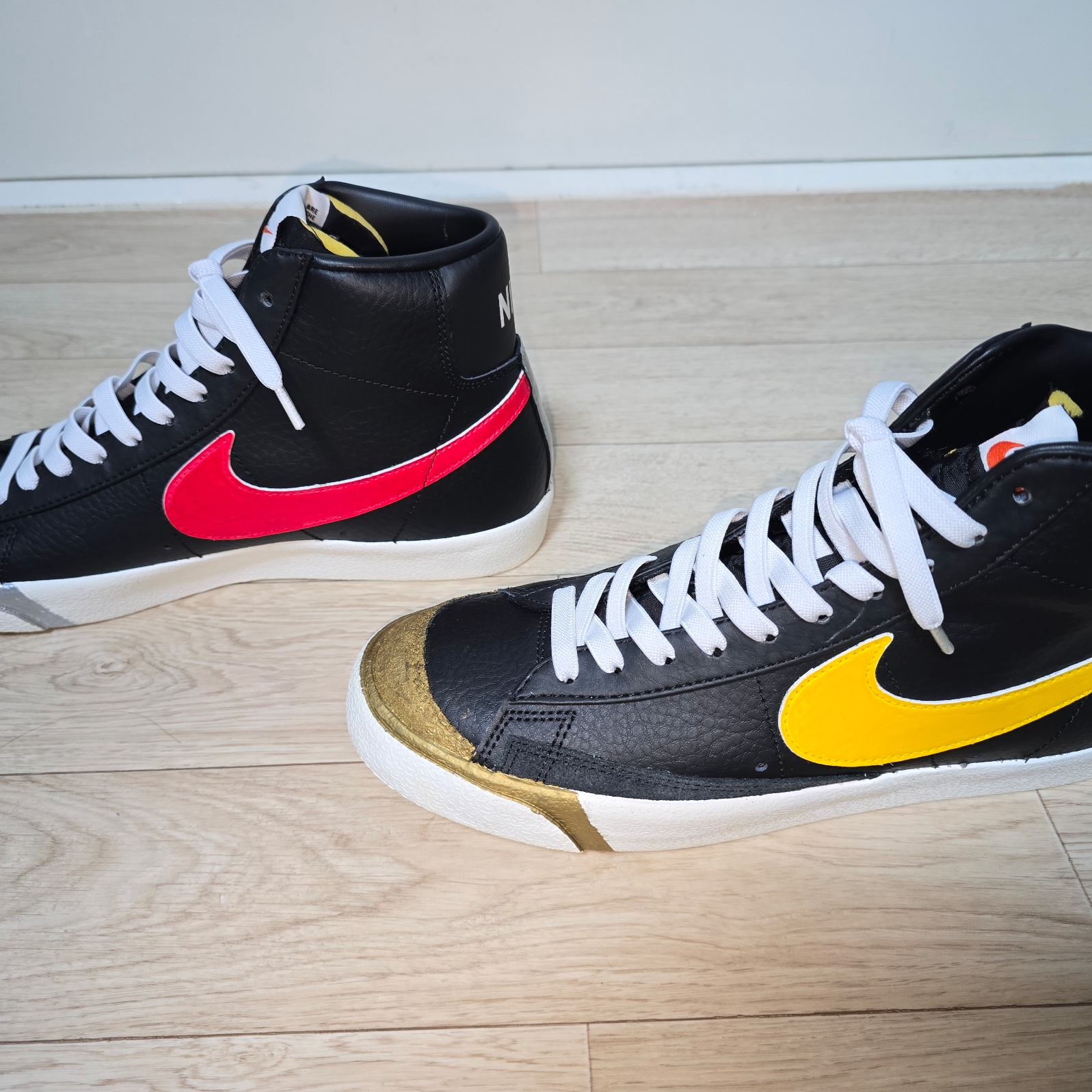 Nike Blazer Mid '77 Vintage Black Sail 착용 스타일 - 4