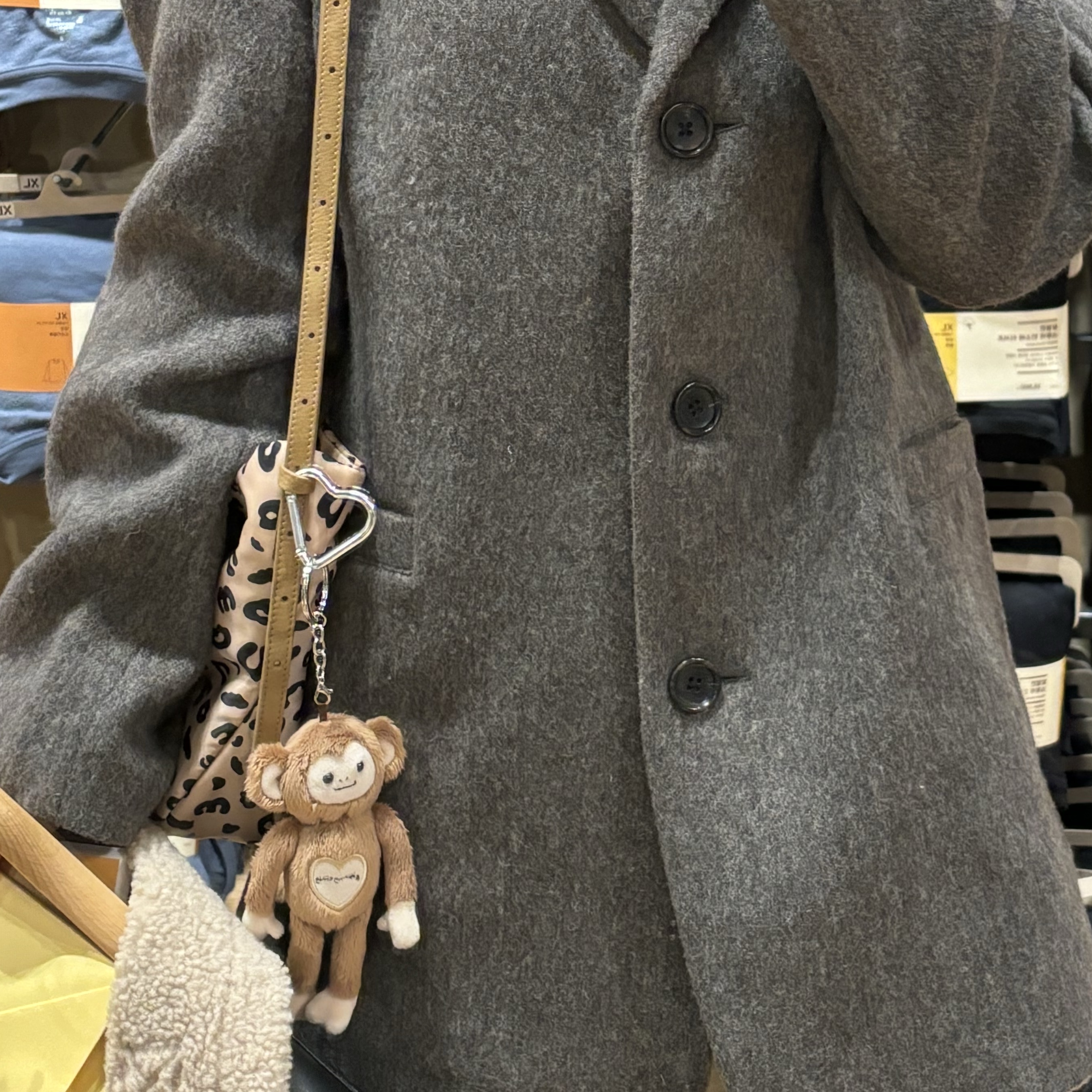 Minitmute Clo Soft Leopard 착용 스타일 - 1