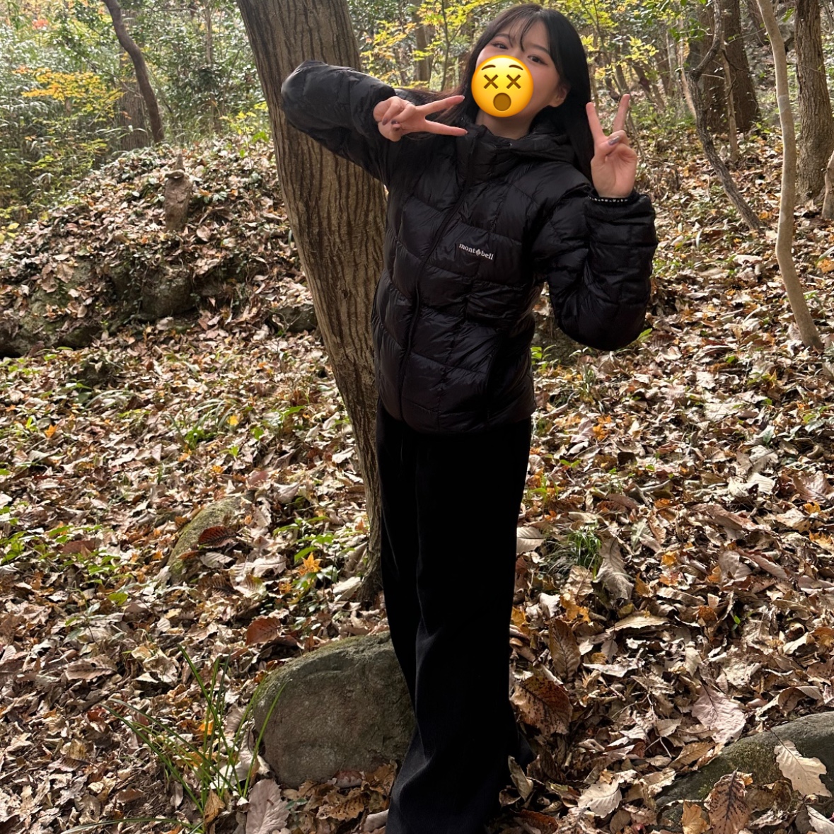 Montbell Superior Down Parka Black 착용 스타일 - 1