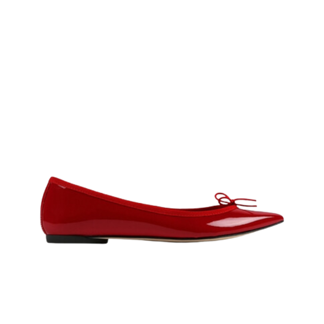 V1556V550 (W) Repetto Brigitte Patent Leather Ballerinas Flammy Red