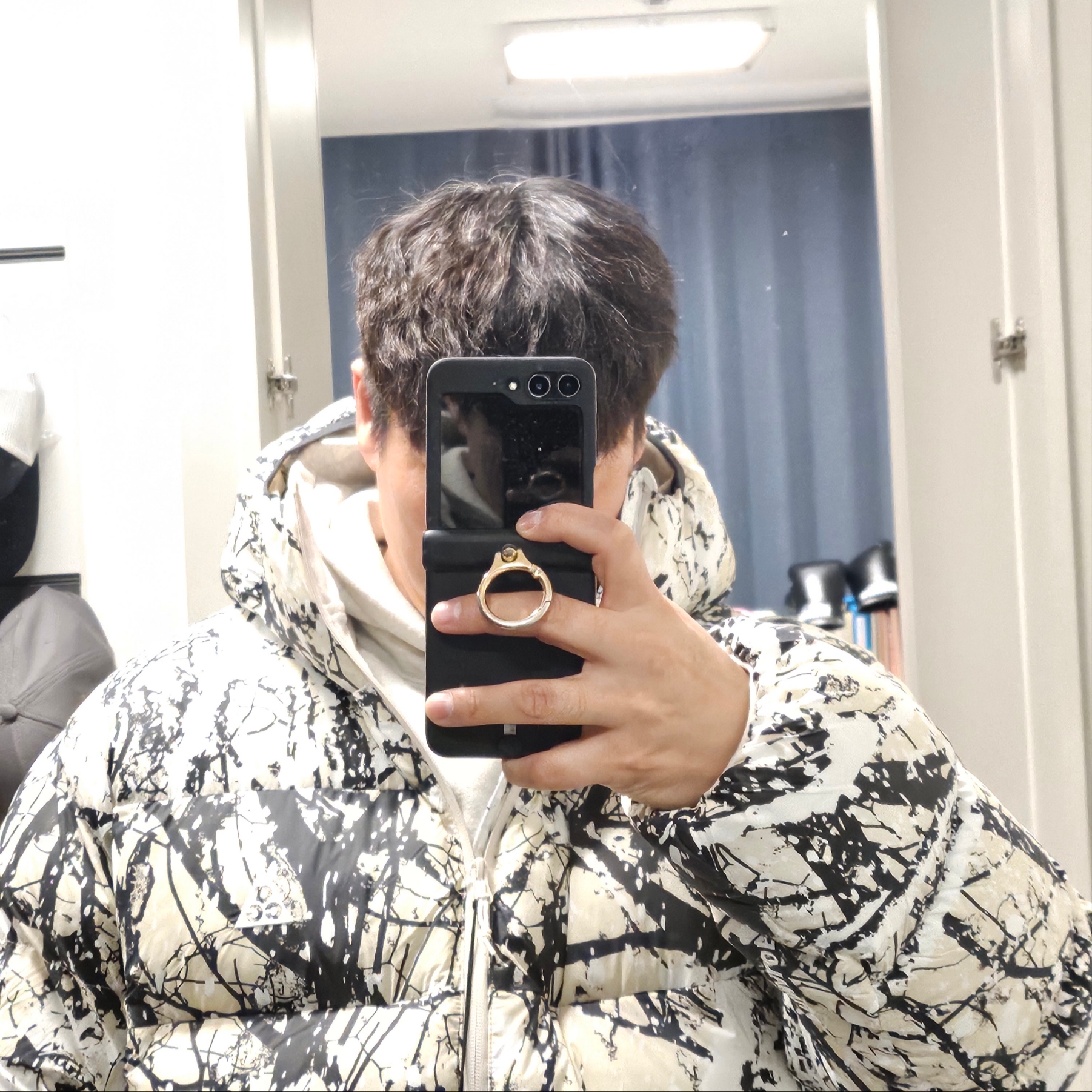 Nike ACG Lunar Lake PrimaLoft Therma-Fit ADV Loose Hooded Jacket Light Orewood Brown Anthracite - Asia 착용 스타일