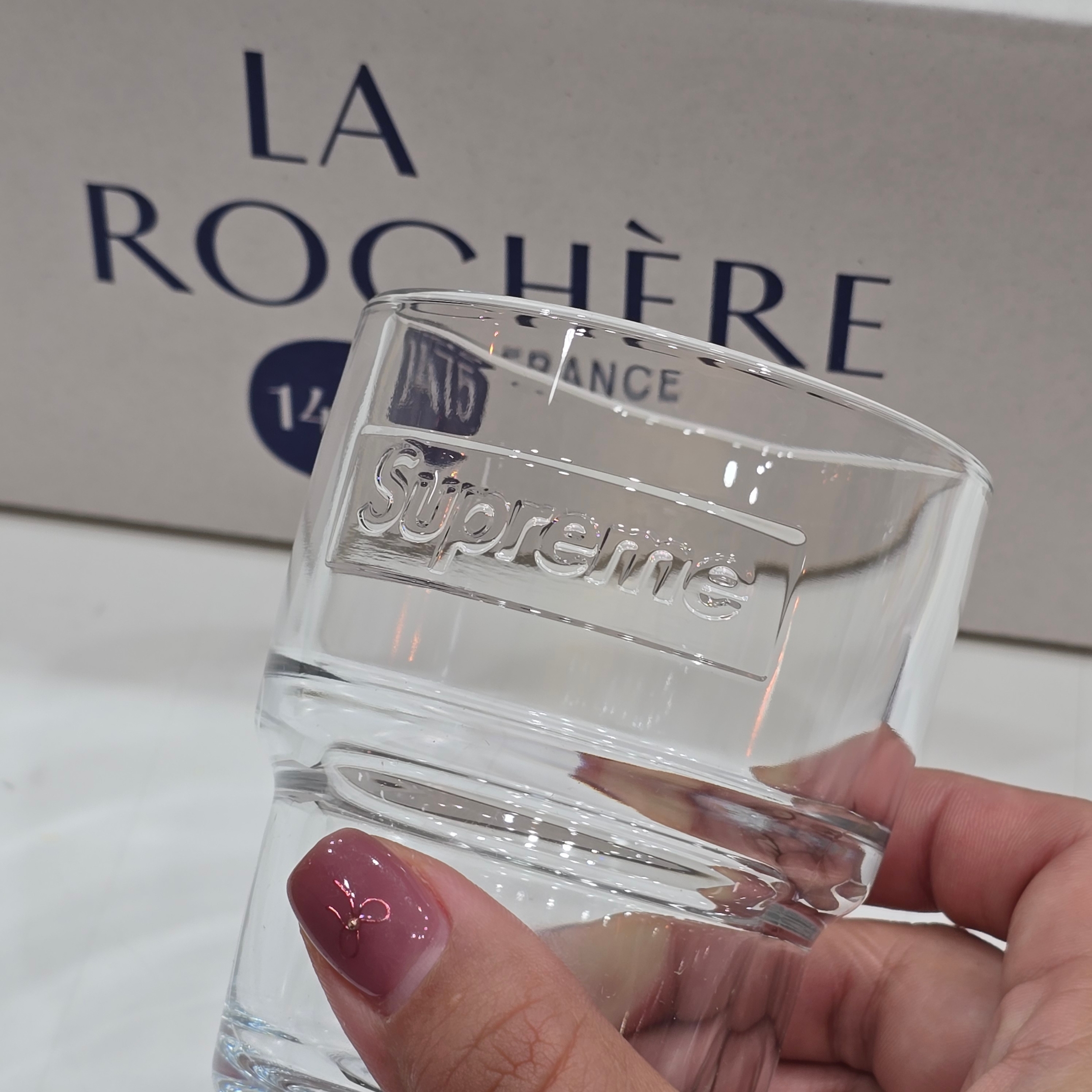 Supreme x La Rochere Water Glasses Clear (Set of 6) - 24FW 착용 스타일