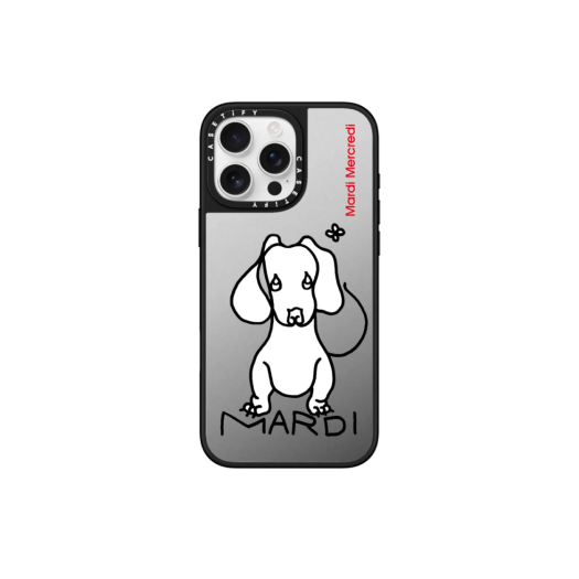 Casetify x Mardi Mercredi iPhone Ch. 02 Magsafe Mirror Case Silver Mirror Black Bumper