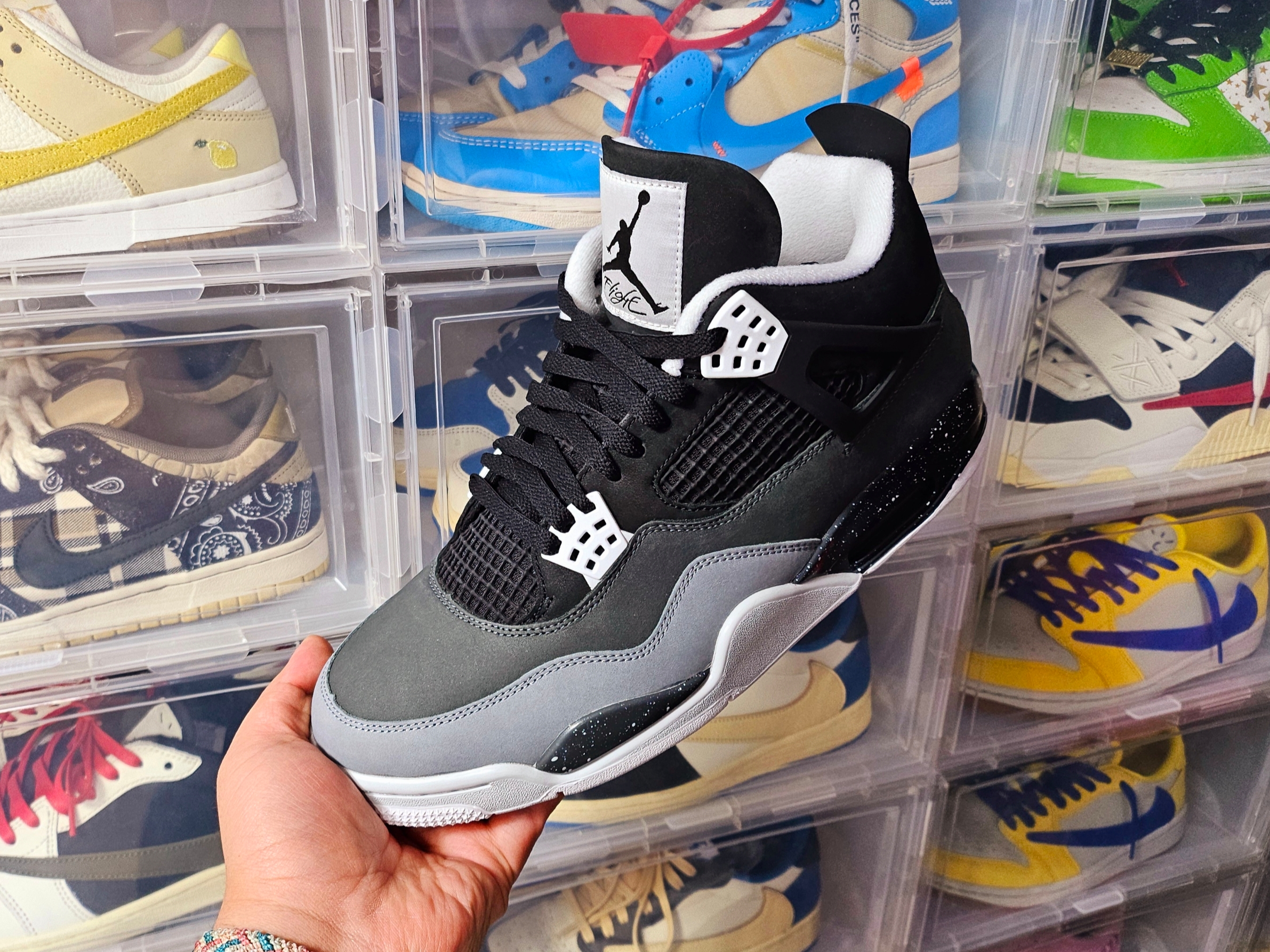 Jordan 4 Retro Fear 2024 착용 스타일 - 1