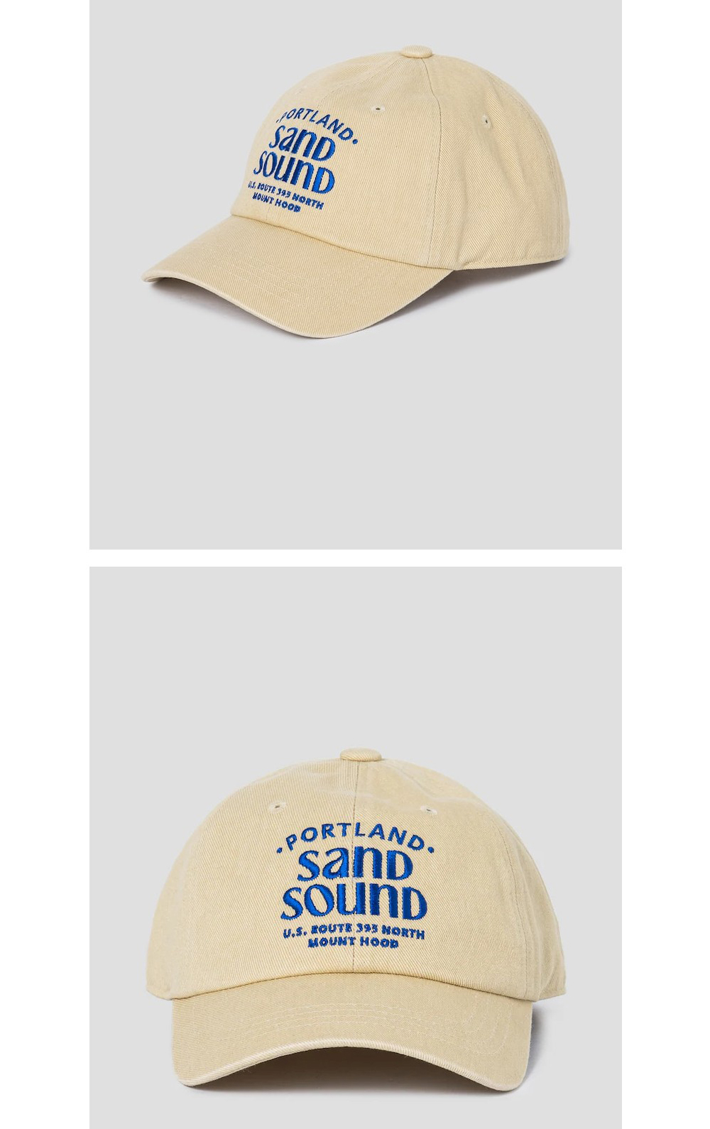 ハット SAND SOUND Portland Logo Ball Cap Lemon 샌드사운드 포틀랜드 로고 볼캡 레몬 | Sand Sound | KREAM