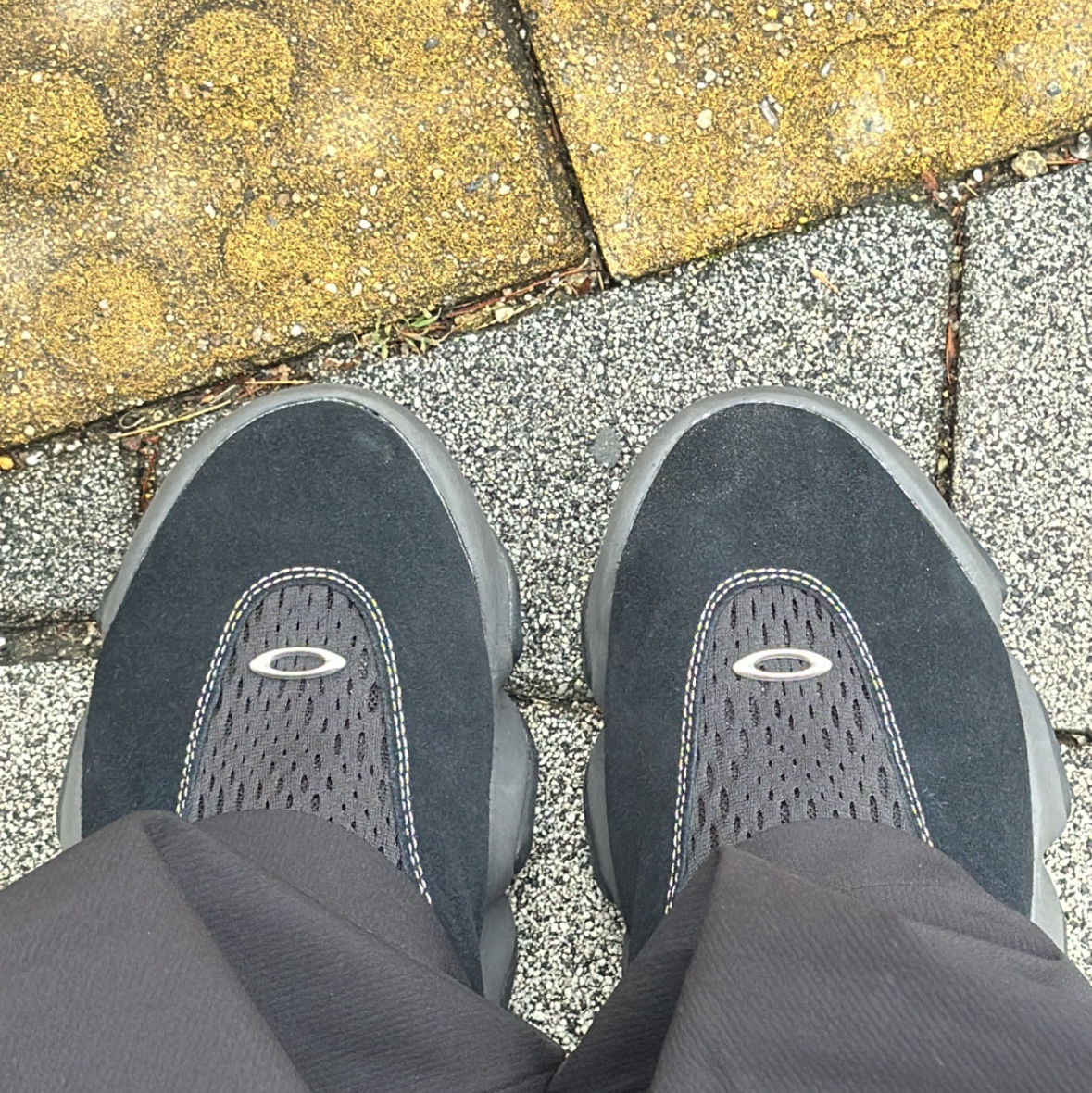 Oakley Factory Team x Brain Dead Suede Flesh Caviar Mesh Black 착용 스타일 - 2