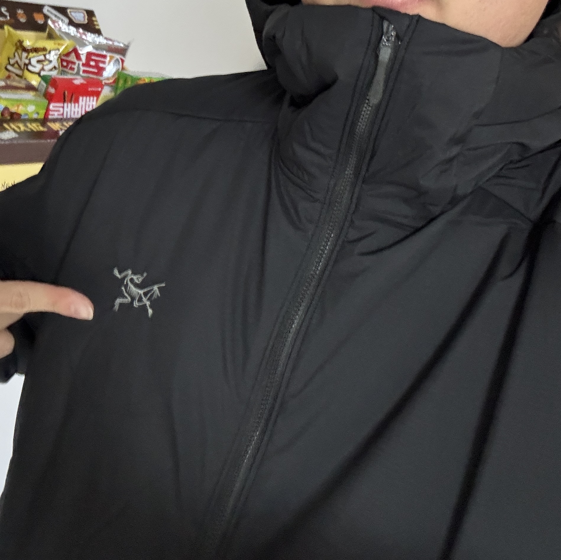 Arc'teryx Atom Heavyweight Hoody Black 착용 스타일 - 2