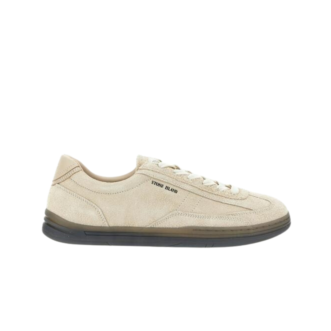 스톤 아일랜드 스웨이드 레더 S0101 레이스 업 스니커 에크루 - 23FW(Stone Island S0101 Suede Leather Lace Up Sneaker Ecru - 23FW)