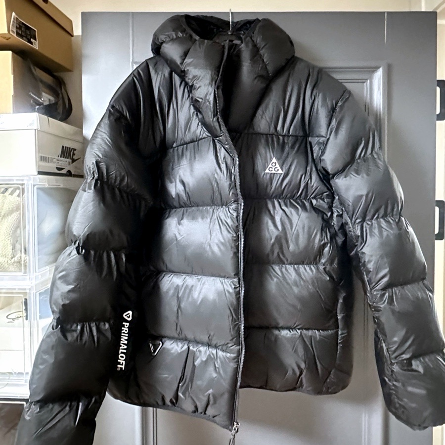 Nike ACG Therma-Fit ADV Lunar Lake Puffer Jacket Black - Asia 착용 스타일