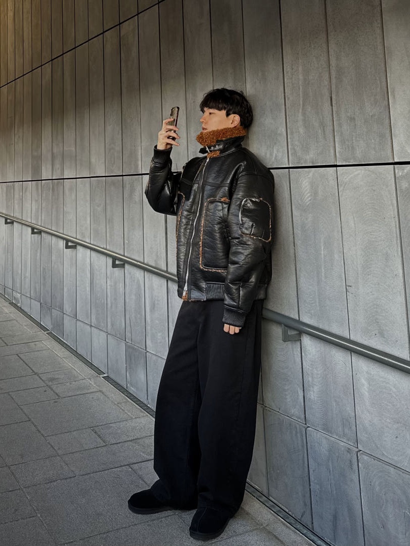 UGG Tasman Black 착용 스타일 - 1