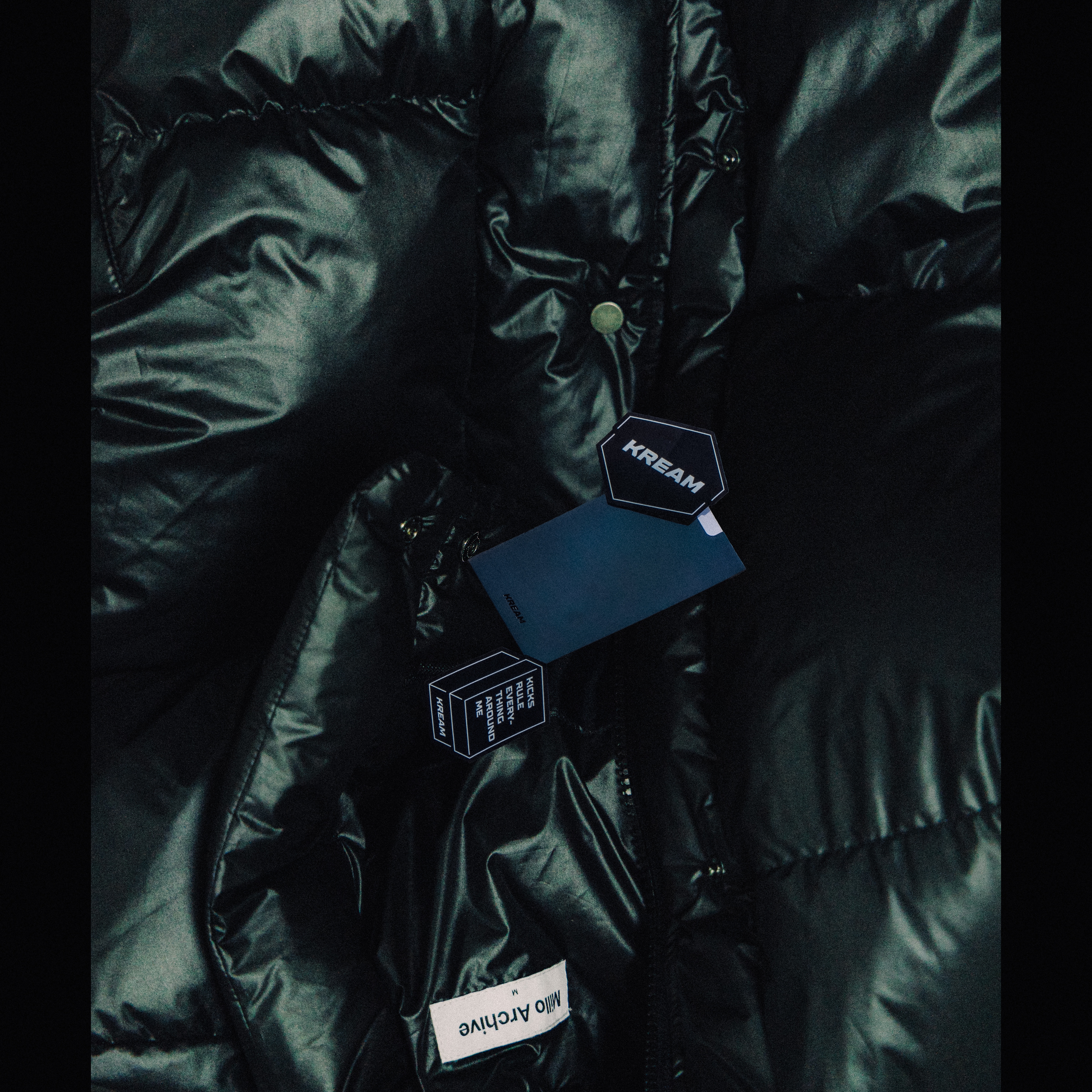 [KREAM 단독] Millo Archive Equal Plain Padding Black 착용 스타일 - 5