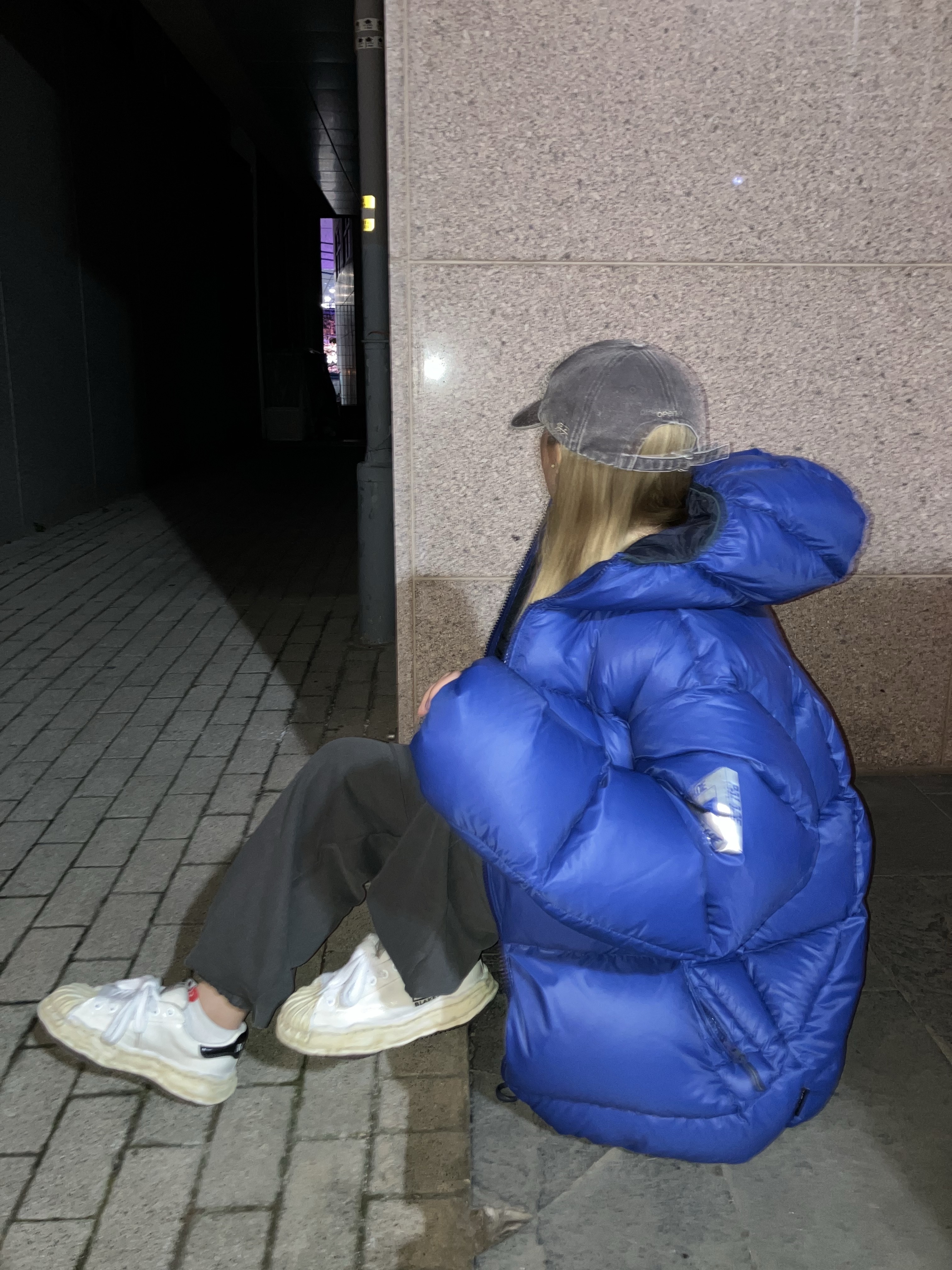 Palace Pertex Opaque Balaclava Puffa Deep Ultra - 24FW, Open Yy Cotton Ball Cap Brown 착용 스타일 - 2