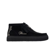 Clarks x Pleasures Woven Torhill Black Suede
