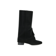 THREETOEIGHTY Wrinkle Leather Boots Black