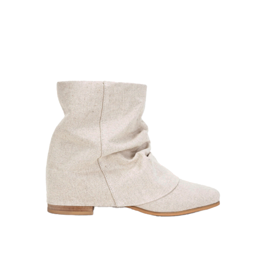 TH21SSH001BG THREETOEIGHTY Linen Wrinkle Boots