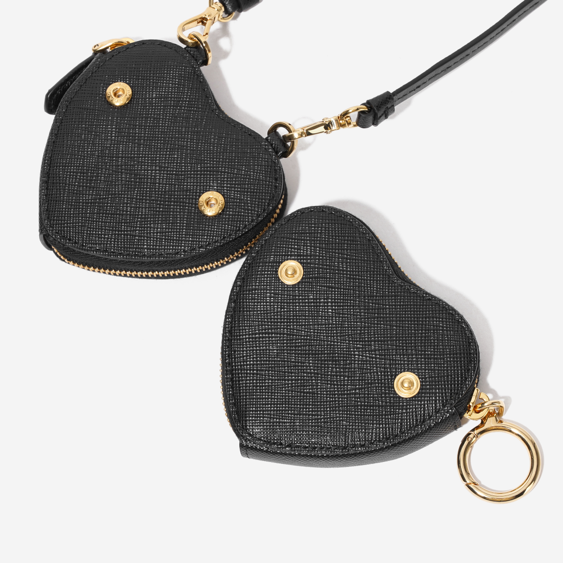 프라다 사피아노 레더 미니 파우치 블랙(Prada Saffiano Leather Mini Pouch Black) - 5