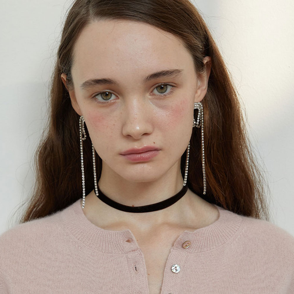 러브미몬스터 브라운 벨벳 초커 브라운(lovememonster Brown Velvet Choker Brown) - 3