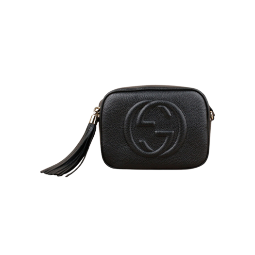 Gucci Soho Tassle Leather Disco Bag Black