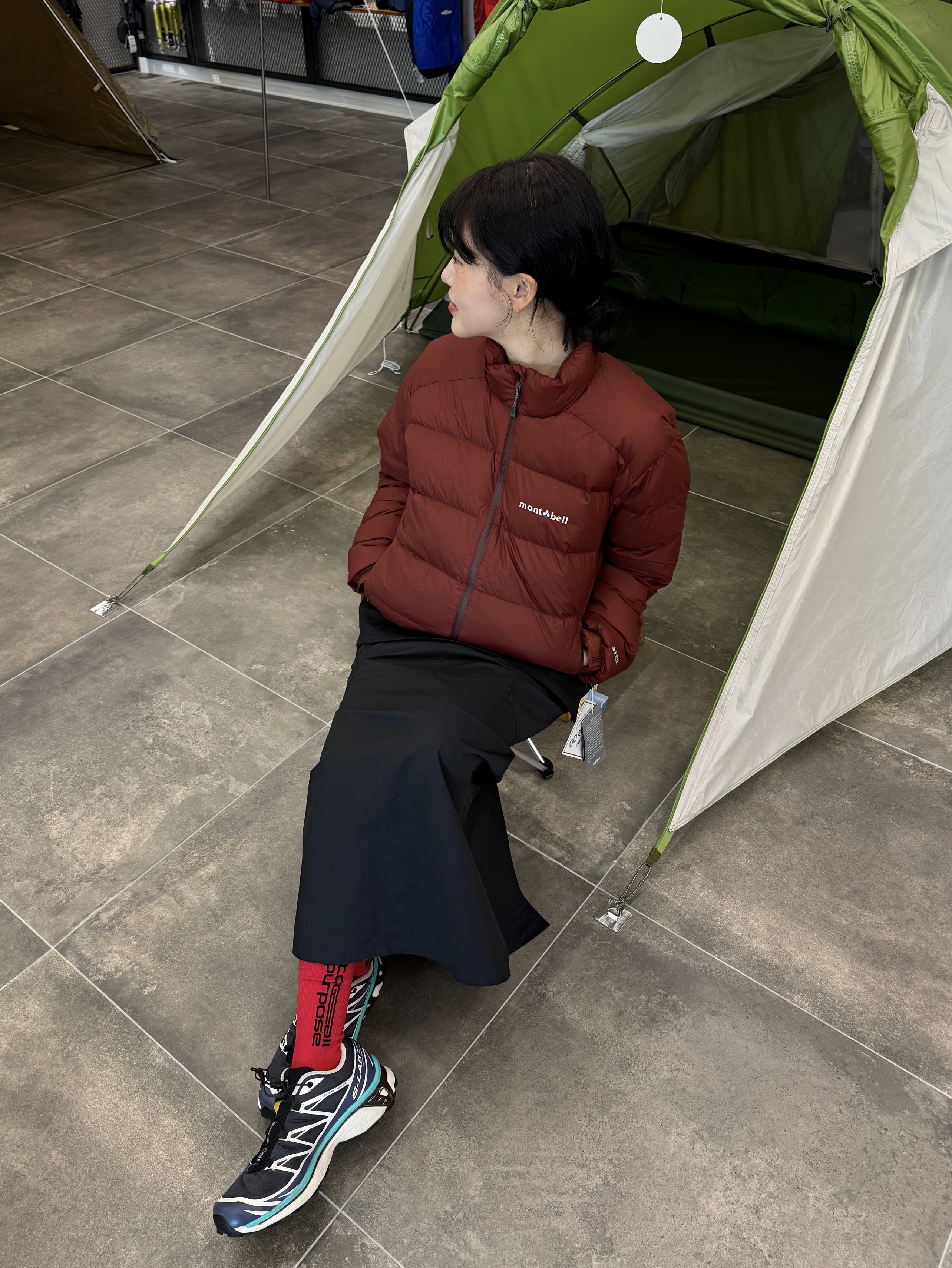 Salomon XT-6 ADV Ebony Vanila Ice 착용 스타일
