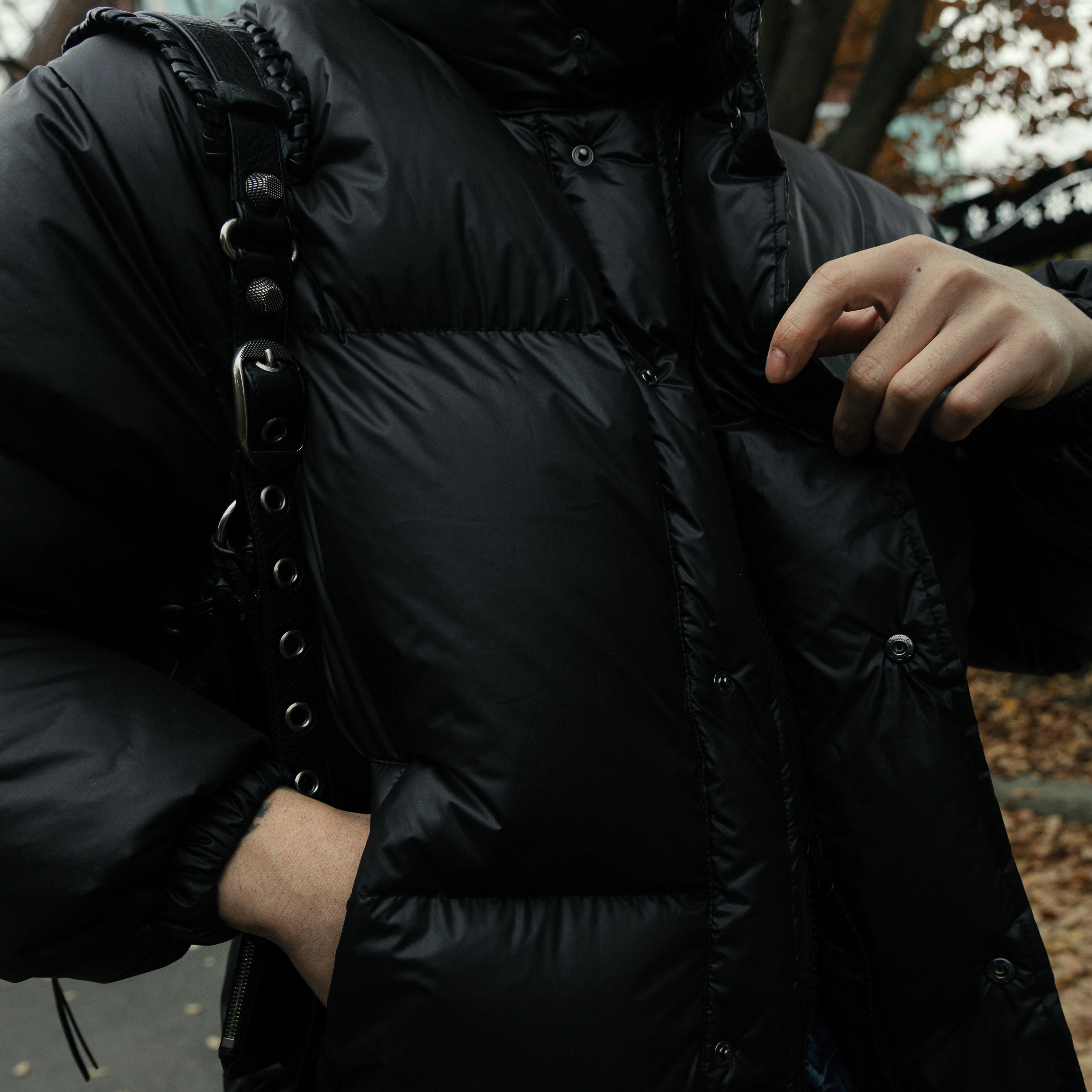 [KREAM 단독] Millo Archive Equal Plain Padding Black 착용 스타일 - 2