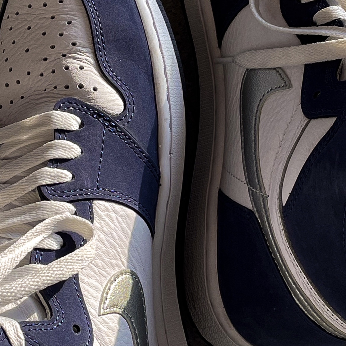Jordan 1 Retro High OG CO.JP Midnight Navy 착용 스타일 - 3