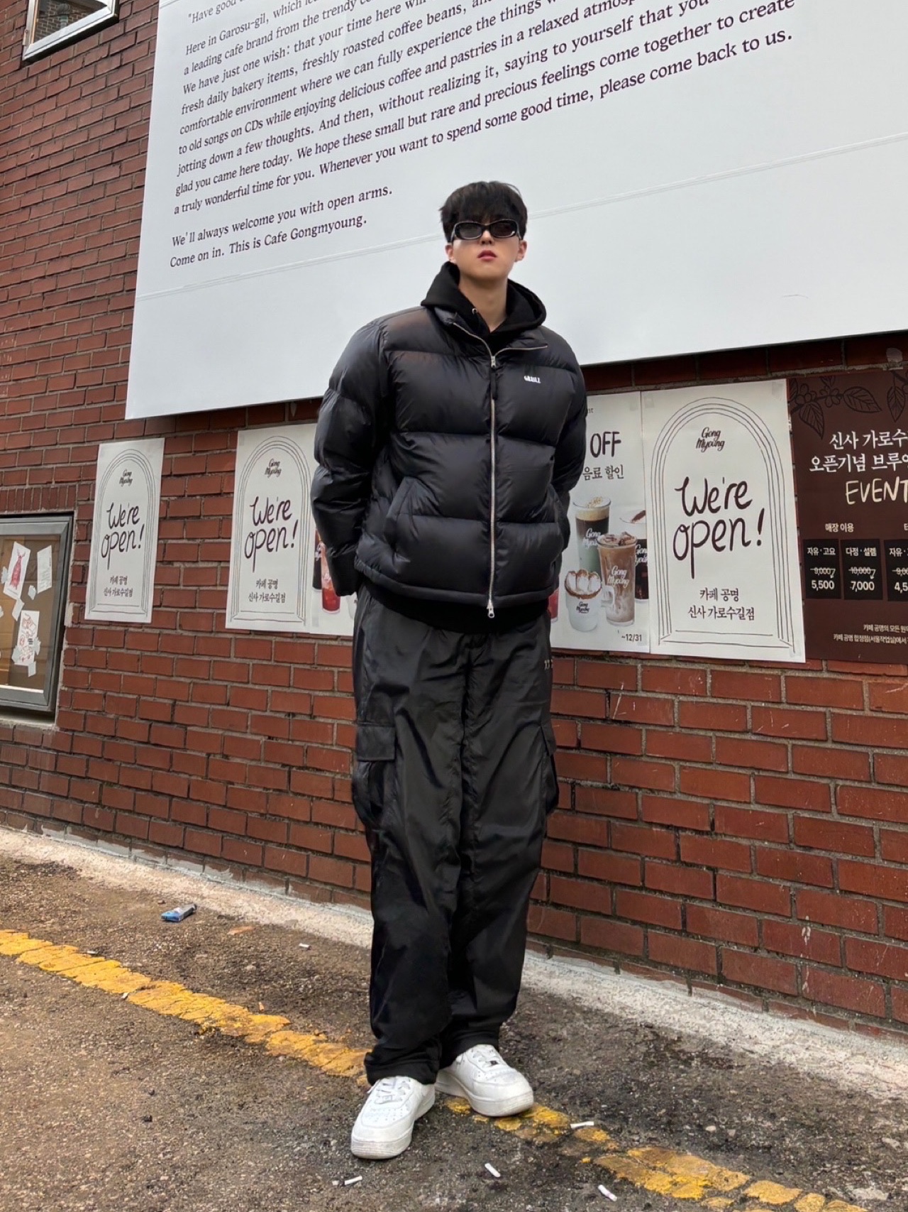 Nike Air Force 1 '07 Low White 착용 스타일 - 2