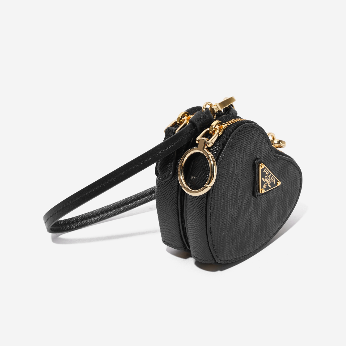 프라다 사피아노 레더 미니 파우치 블랙(Prada Saffiano Leather Mini Pouch Black) - 3