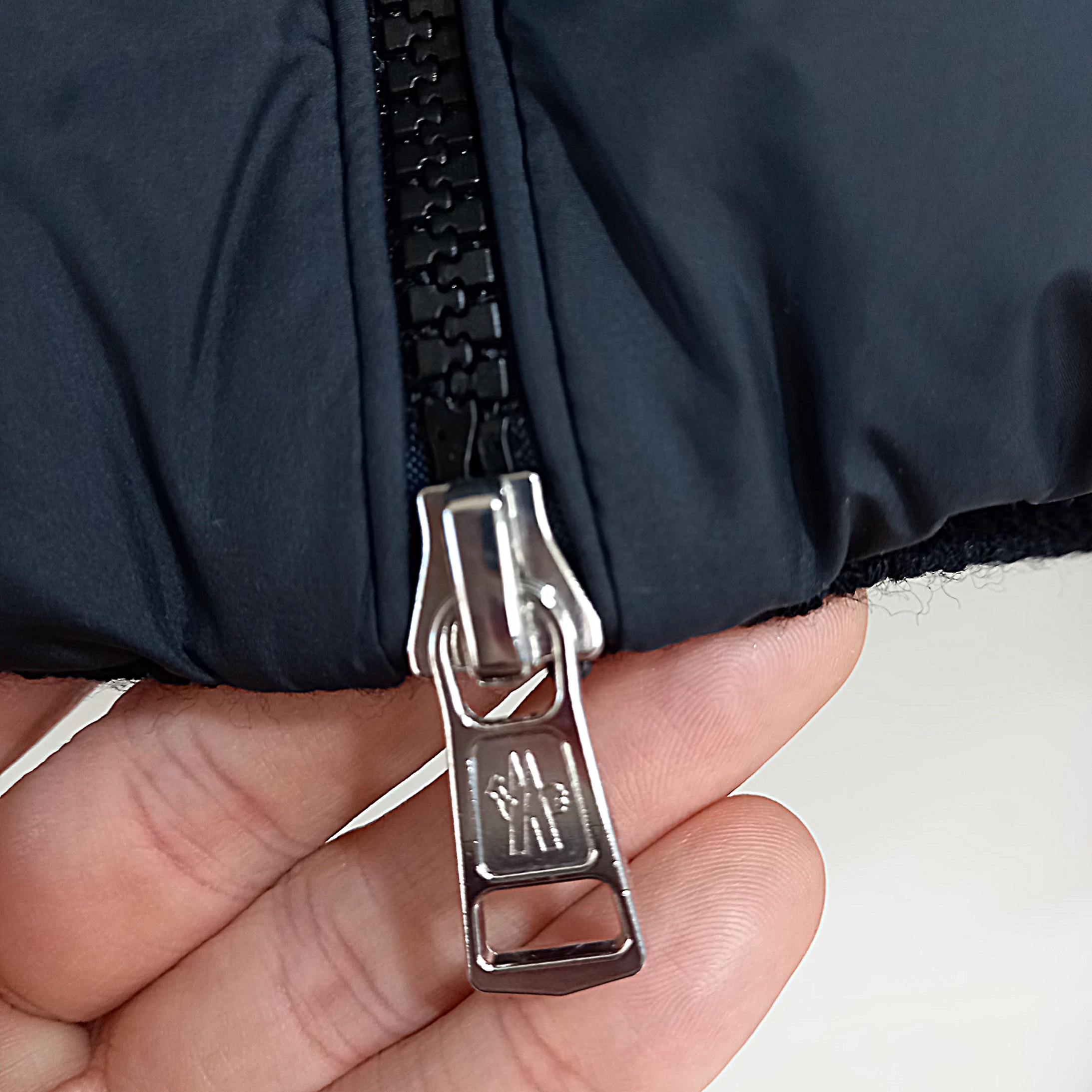 Moncler Padded Wool Zip-Up Hoodie Black - 24FW 착용 스타일 - 7