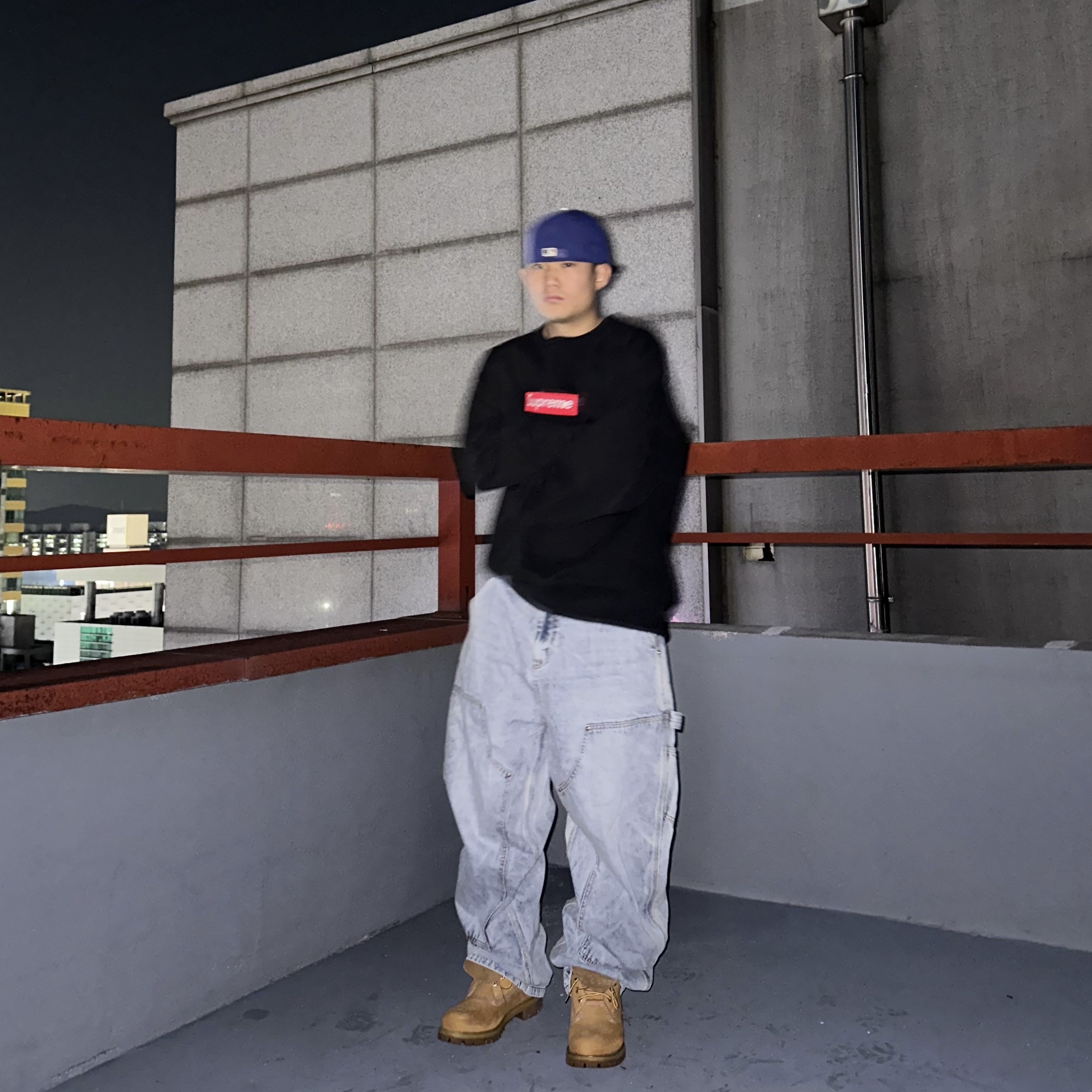 Timberland Premium 6 inch Waterproof Boot Wheat Nubuck - Wide, Supreme Box Logo Crewneck Black - 22FW 착용 스타일