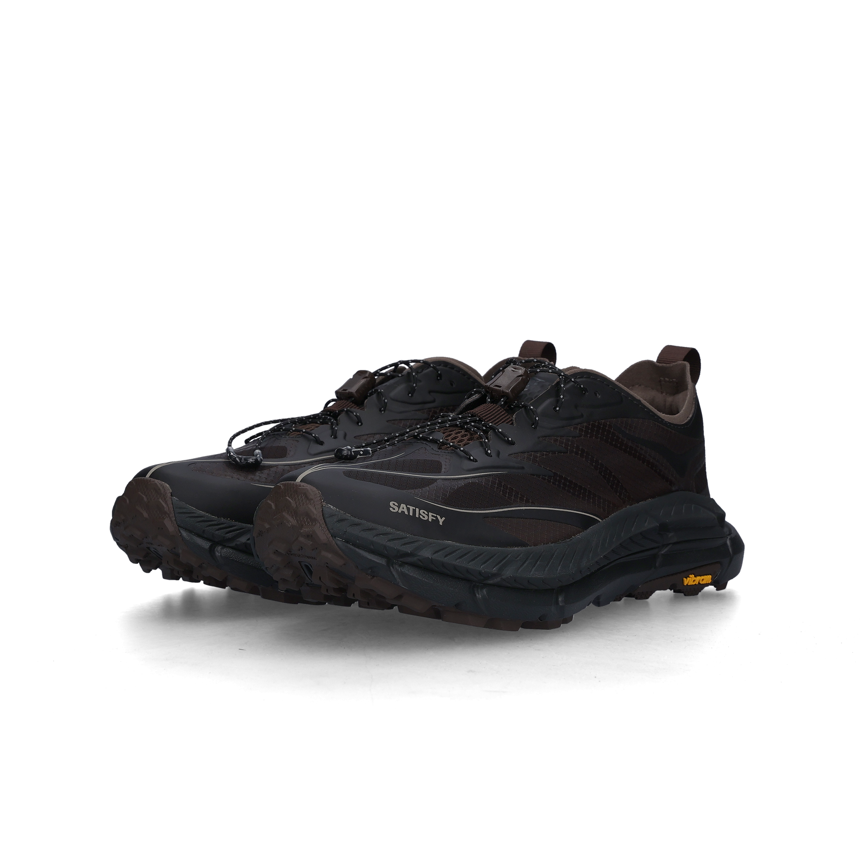 Hoka x Satisfy Mafate Speed 4 Lite Coffee