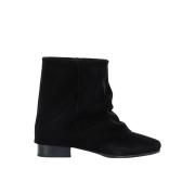 THREETOEIGHTY Wrinkle Leather Boots Short Black