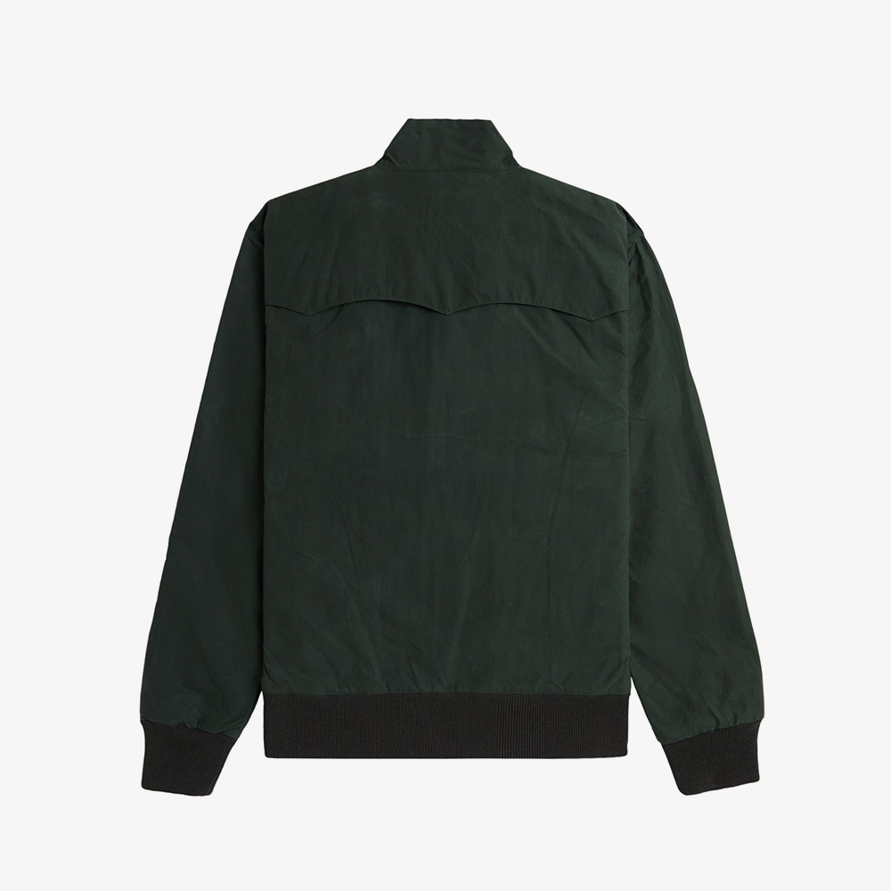 프레드페리 메이드인잉글랜드 왁스 해링턴 자켓 나이트그린(Fred Perry Made In England Wax Harrington Night Green) - 6