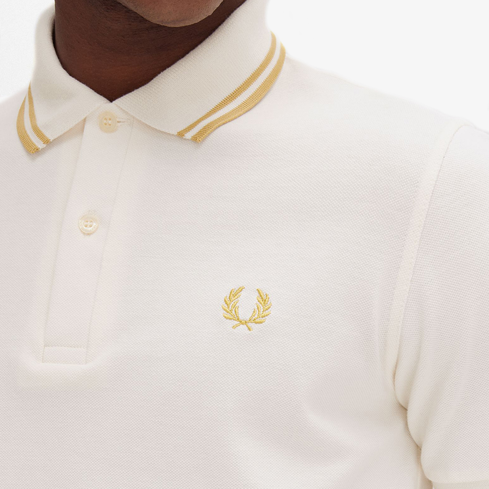 프레드페리 M12 트윈 팁 프레드페리 셔츠 에크루/허니콤(Fred Perry The Original Twin Tipped Fred Perry Shirt Ecru) - 6