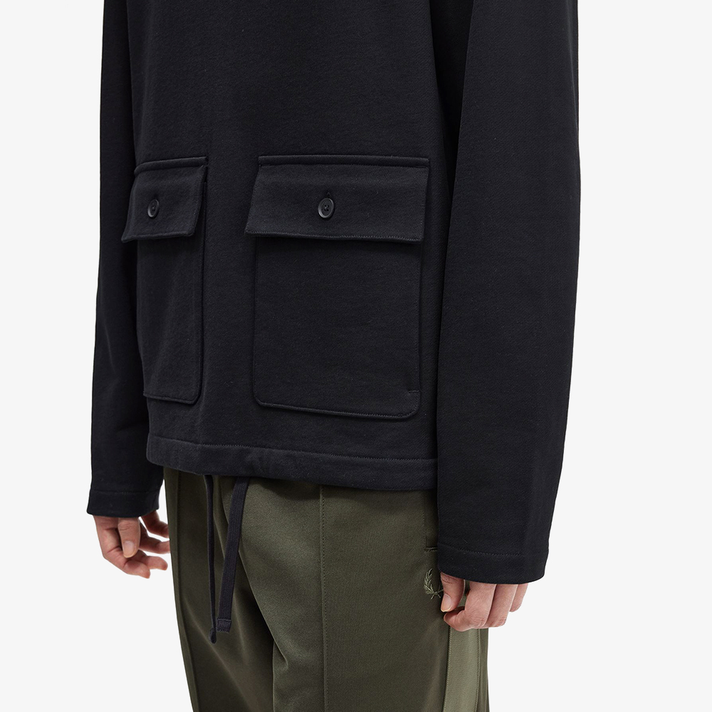 프레드페리 헤비웨이트 풀 오버 스웻셔츠 블랙(Fred Perry Heavyweight Pullover Sweatshirt Black) - 5