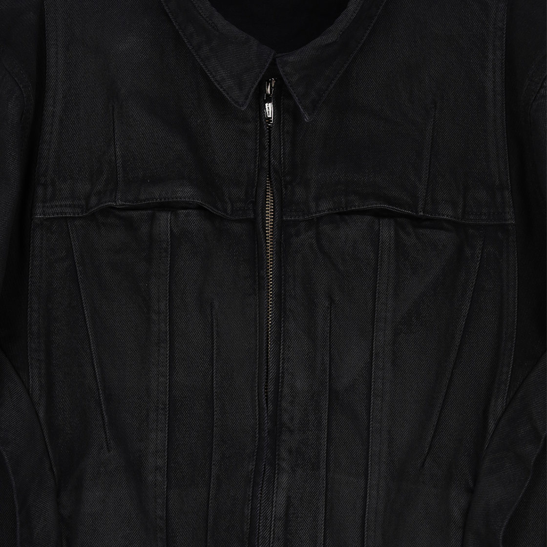 코스트퍼킬로 트러커 자켓 블랙(Cost Per Kilo Trucker Jacket Black) - 3