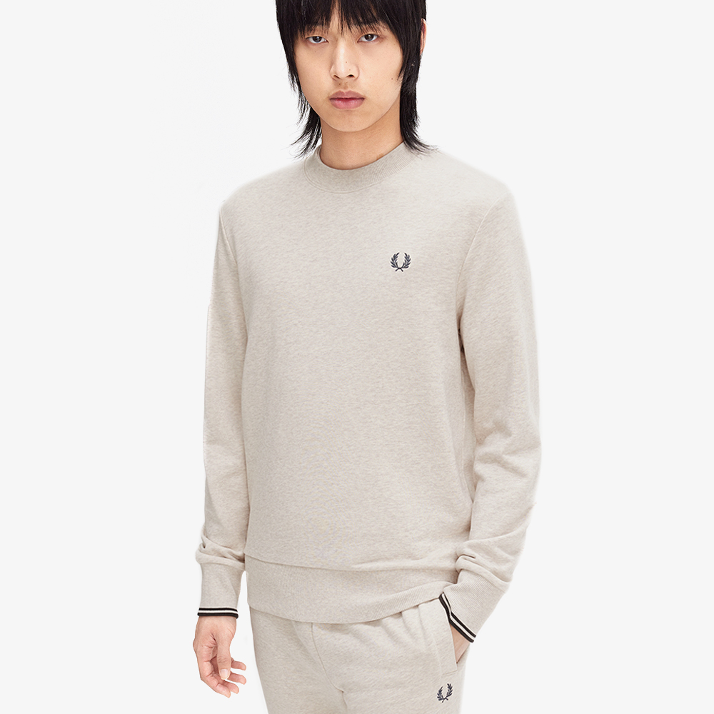 프레드페리 크루넥 스웻셔츠 포리지(Fred Perry Crew Neck Sweatshirt Porridge Marl) - 4
