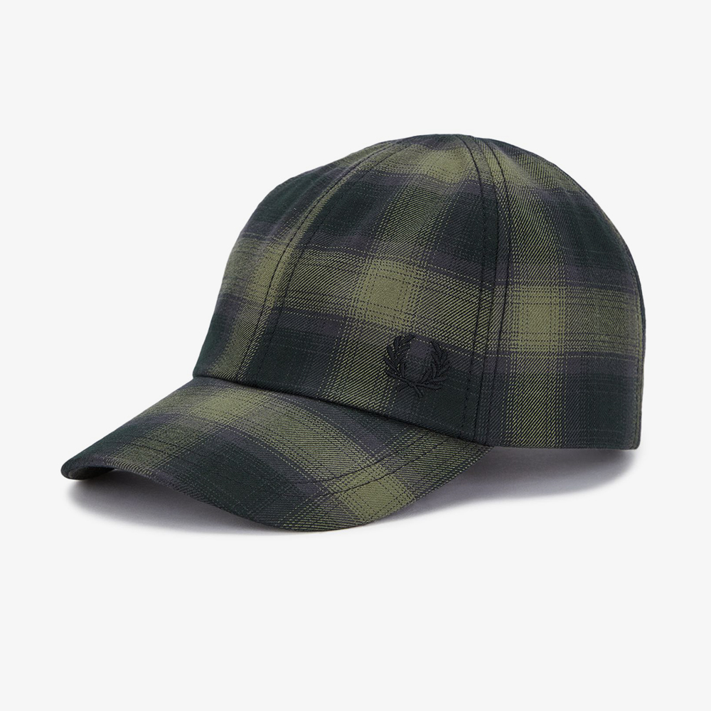 프레드페리 블러 체크 캡 로렐리스그린(Fred Perry Blurred Check Cap Laurel Wreath Green) - 5