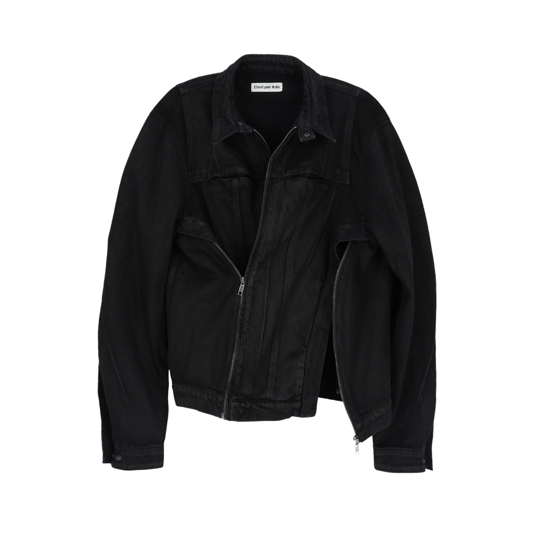 코스트퍼킬로 트러커 자켓 블랙(Cost Per Kilo Trucker Jacket Black) - 2
