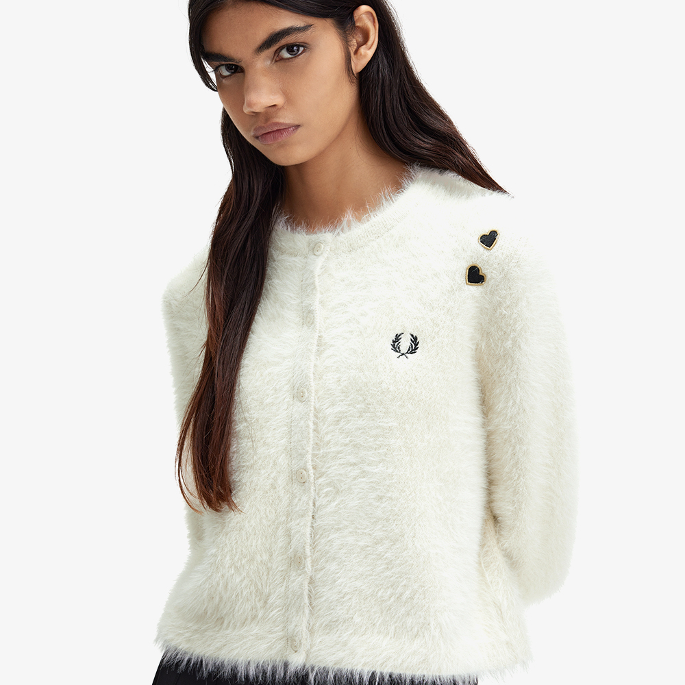 프레드페리 X 에이미와인하우스 텍스쳐드 버튼 스루 가디건 에크루(Fred Perry X Amy Winehouse Textured Button Through Cardigan Ecru) - 4