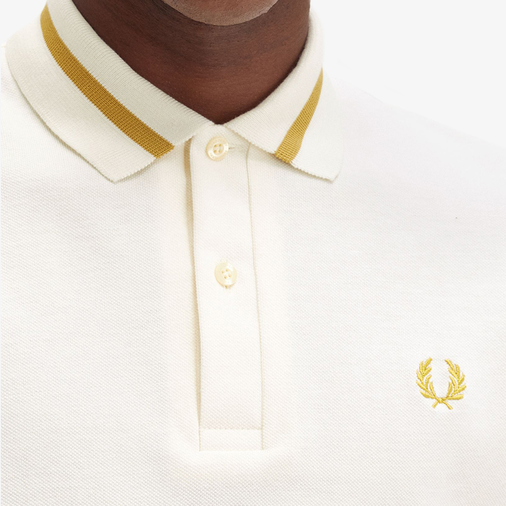 프레드페리 M2 싱글 팁 프레드페리 셔츠 에크루/허니콤(Fred Perry Single Tipped Fred Perry Shirt Ecru) - 6