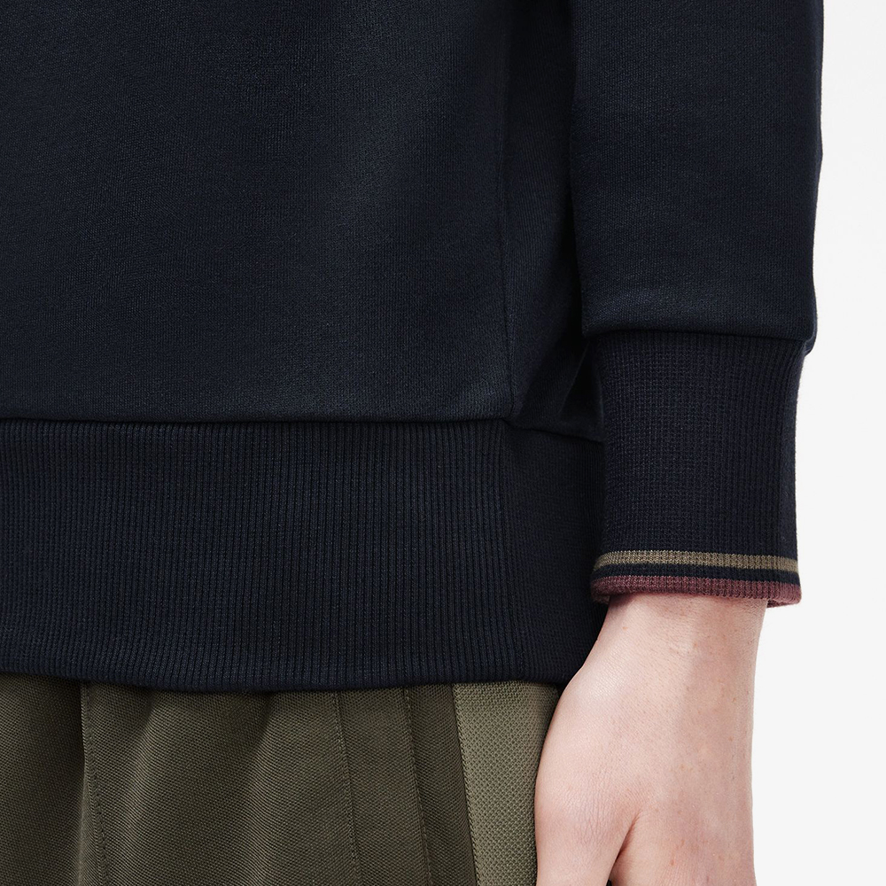 프레드페리 하프집 스웻셔츠 네이비(Fred Perry Half Zip Sweatshirt Navy) - 5