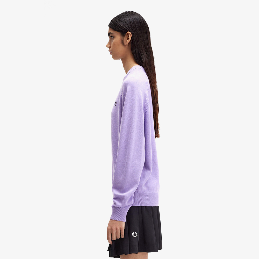 프레드페리 우먼 크루넥 메리노울 니트 바이올렛(Fred Perry Womens Crew Neck Knit Ultra Violet) - 3