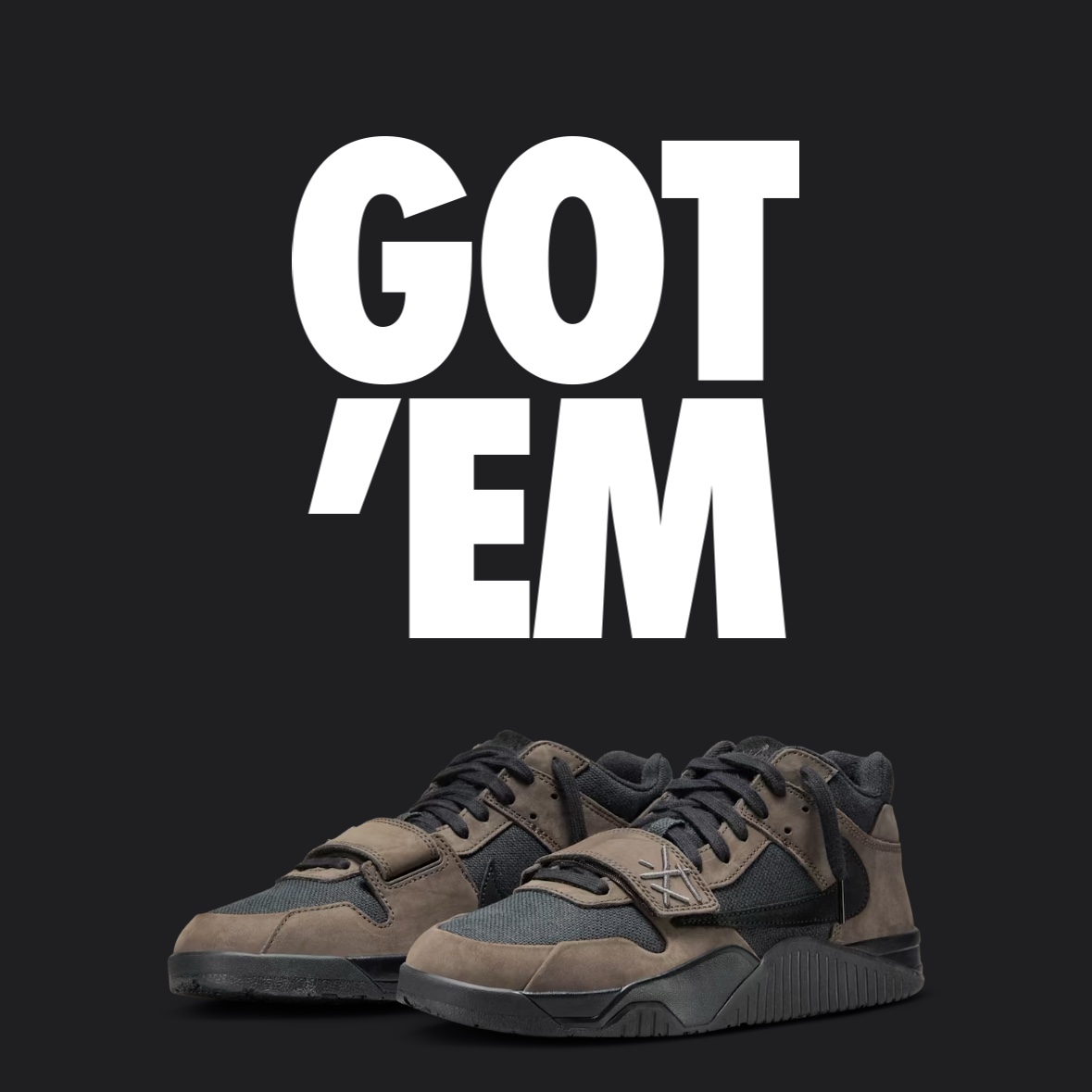 Jordan x Travis Scott Jumpman Jack TR Black and Dark Mocha, (PS) Jordan x Travis Scott Jumpman Jack TR Black and Dark Mocha 착용 스타일 - 1