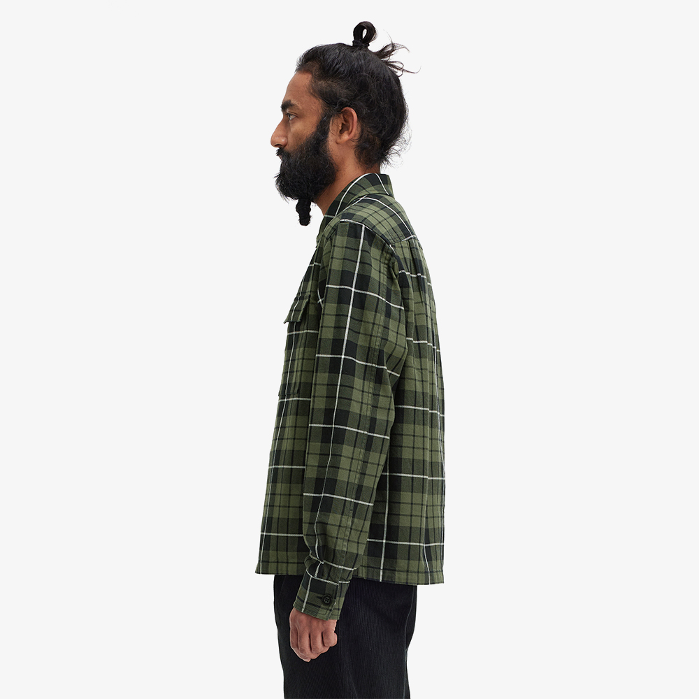 프레드페리 체크 오버셔츠 로렐리스그린(Fred Perry Check Overshirt Laurel Wreath Green) - 3