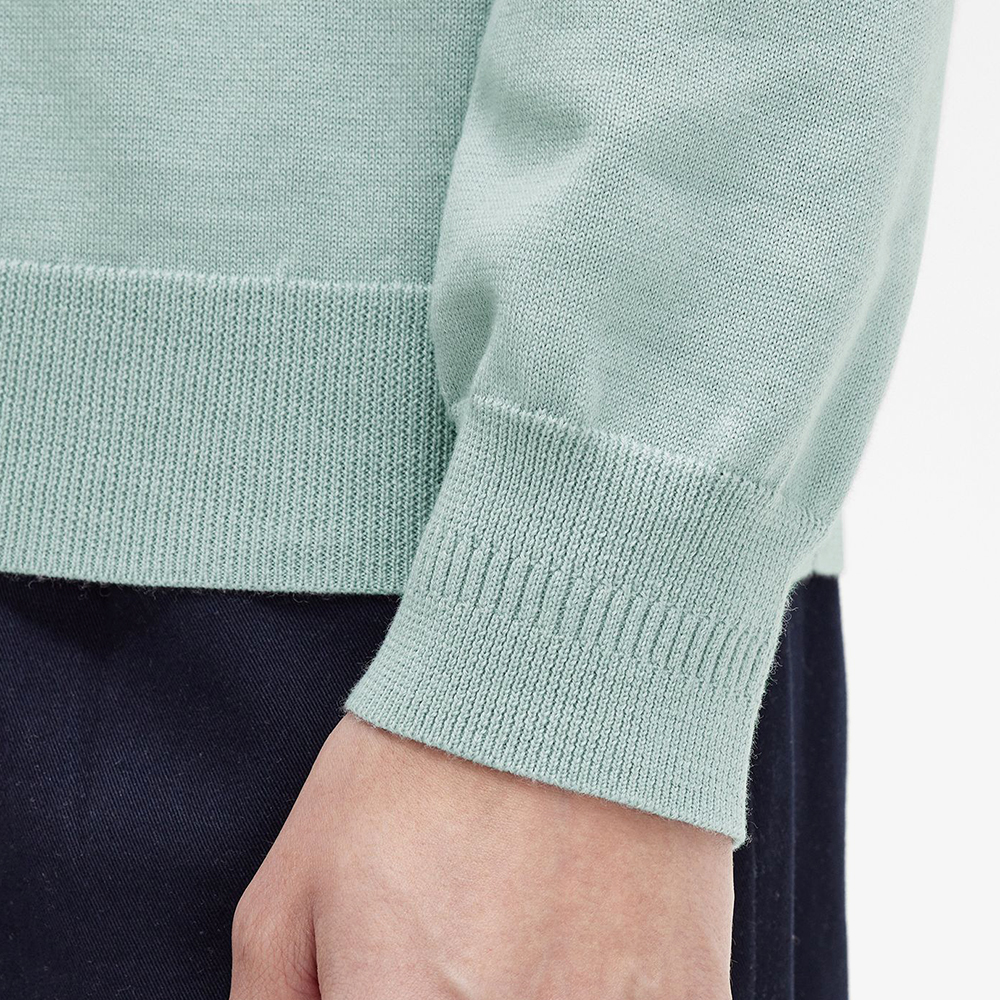 프레드페리 롱 슬리브 클래식 니트 셔츠 실버블루(Fred Perry Classic Knitted Long Sleeve Shirt Silver Blue) - 5