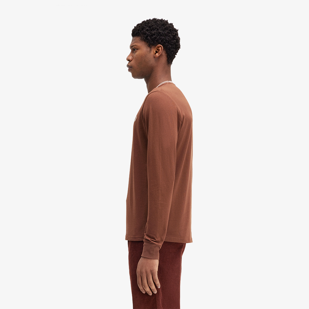 프레드페리 롱 슬리브 트윈 팁 티셔츠 위스키브라운(Fred Perry Twin Tipped Long Sleeve T-Shirt Whisky Brown) - 3