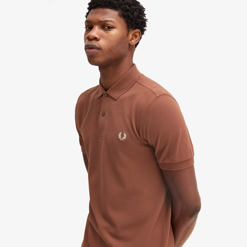 프레드페리 플레인 프레드페리 셔츠 위스키브라운/포리지(Fred Perry Plain Fred Perry Shirt Whisky Brown) - 4