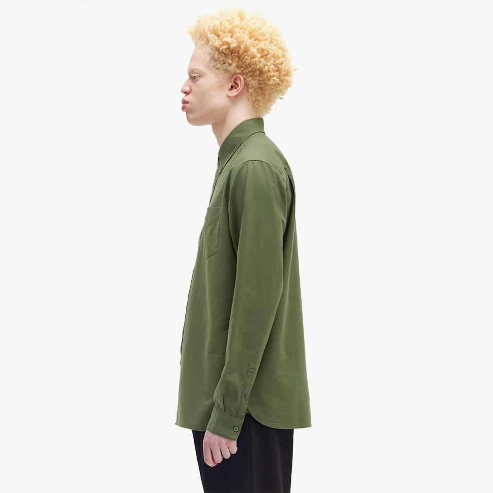 프레드페리 롱 슬리브 옥스포드 셔츠 로렐리스그린(Fred Perry Long Sleeve Oxford Shirt Laurel Wreath Green) - 3