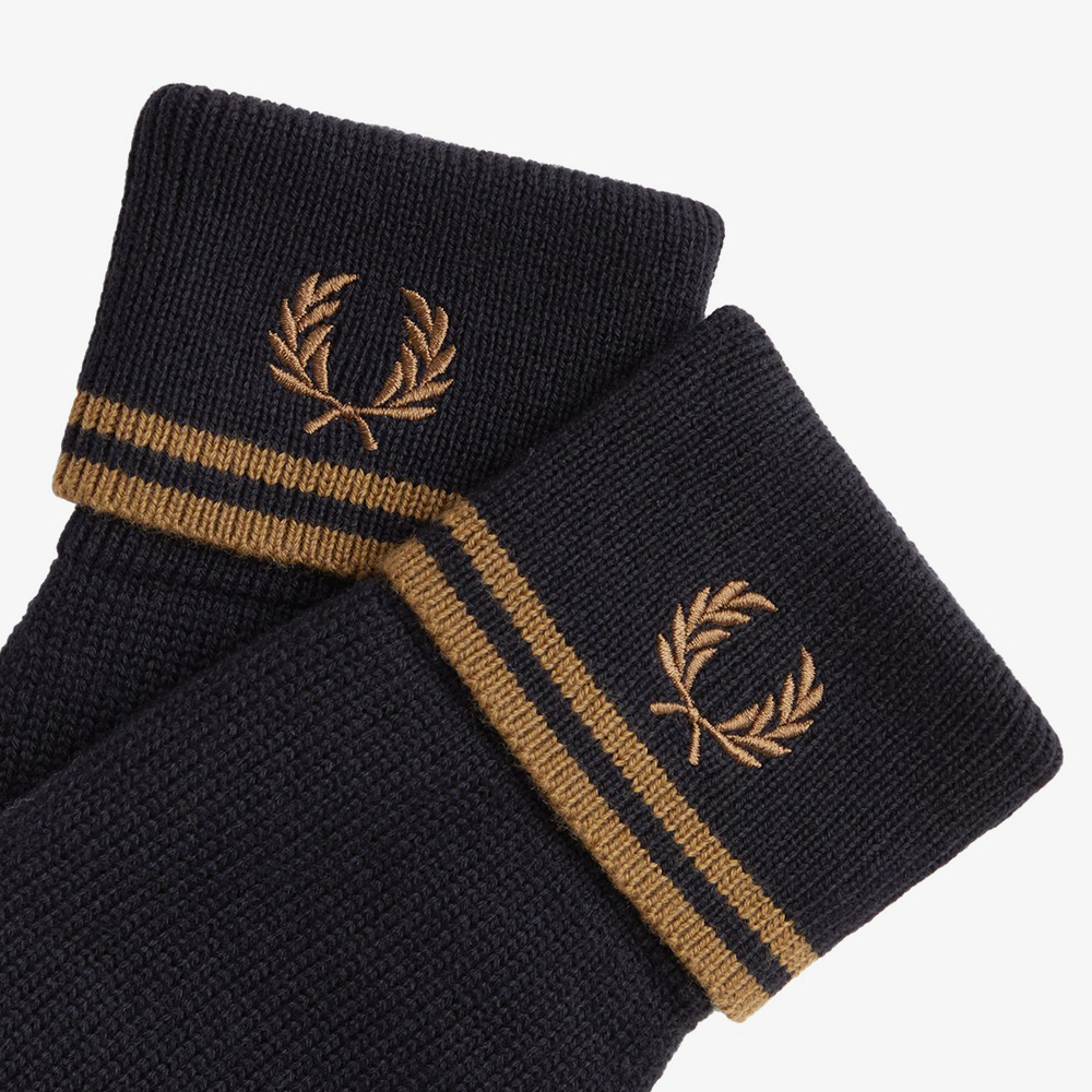 프레드페리 트윈 팁 메리노울 글러브 블랙/쉐이디드스톤(Fred Perry Twin Tipped Merino Wool Gloves Black/Shaded Stone) - 4