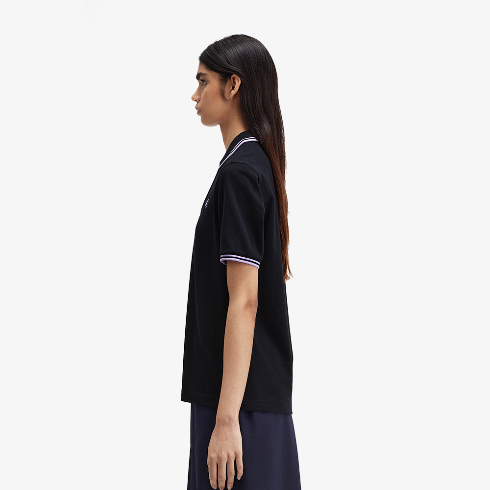 프레드페리 우먼 트윈 팁 프레드페리 셔츠 네이비/바이올렛(Fred Perry Womens Twin Tipped Fred Perry Shirt Navy) - 3